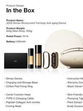 JOVS Slimax Full-Body Skin Care Device, Facial Massager